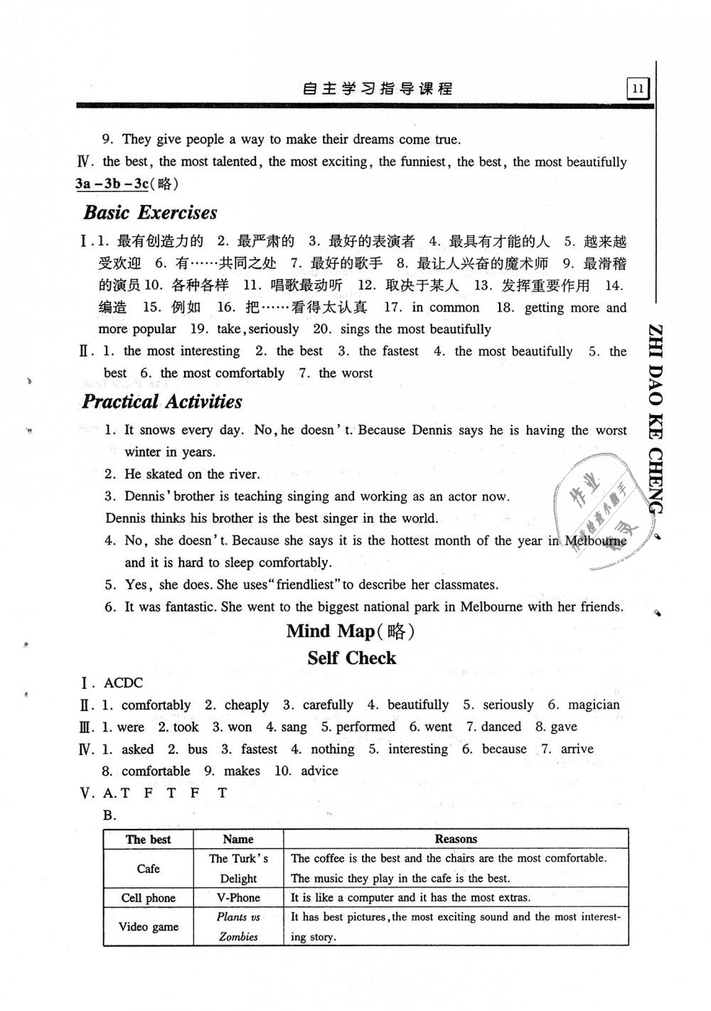 2018年自主学习指导课程八年级英语上册 第11页