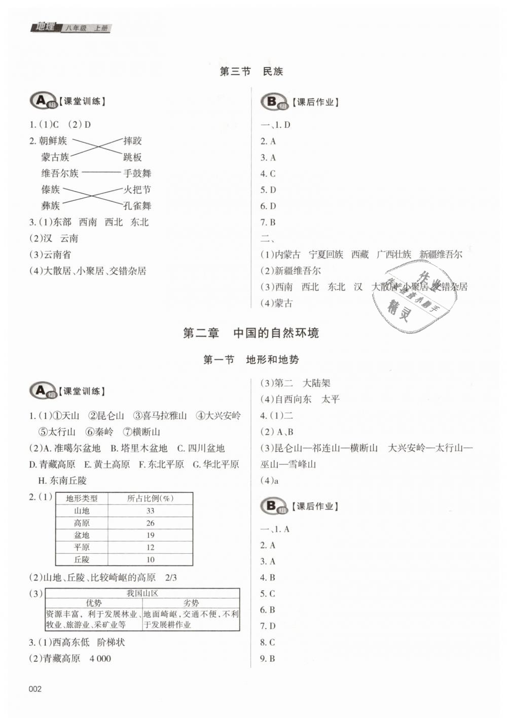 2018年学习质量监测八年级地理上册人教版 第2页