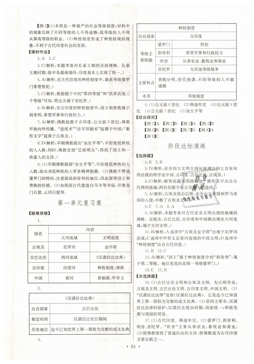 2018年长江全能学案同步练习册九年级历史上册人教版 第2页