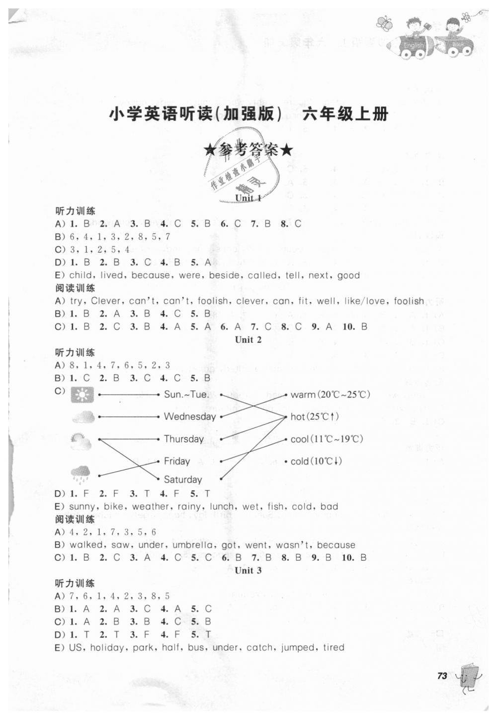 2018年聽讀教室小學(xué)英語聽讀六年級(jí)英語上冊(cè)加強(qiáng)版 第1頁