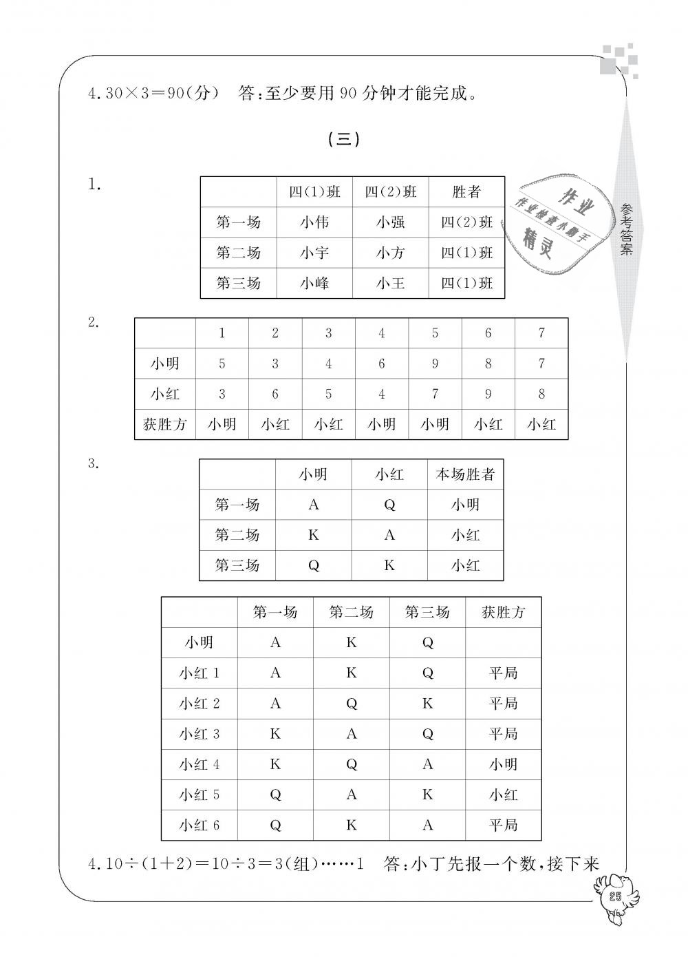 2018年新課標(biāo)學(xué)習(xí)方法指導(dǎo)叢書四年級數(shù)學(xué)上冊人教版 第25頁