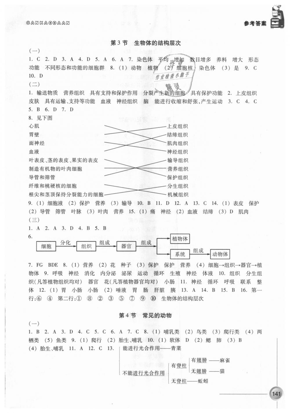 2018年同步练习七年级科学上册浙教版浙江教育出版社 第3页