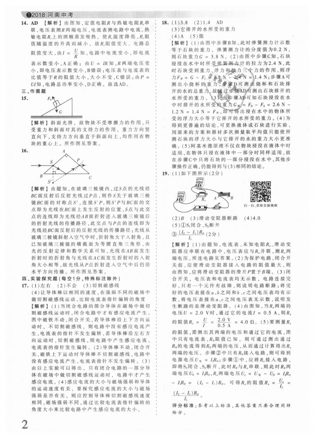 2018年王朝霞河南中考中考真題精編物理 第2頁