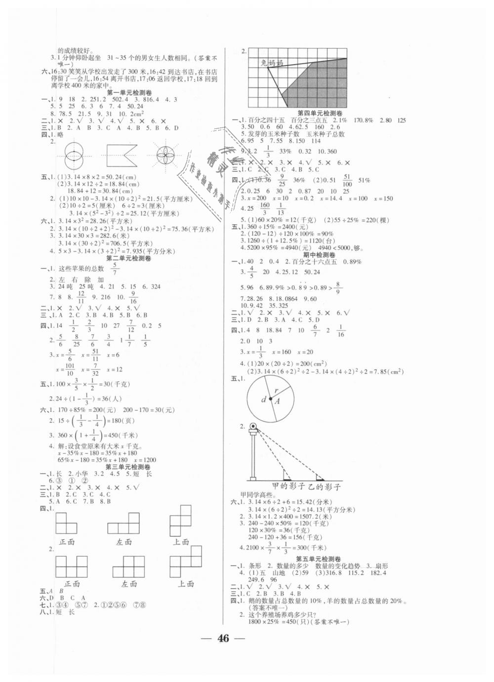 2018年世紀(jì)百通主體課堂六年級(jí)數(shù)學(xué)上冊(cè)北師大版 第6頁(yè)