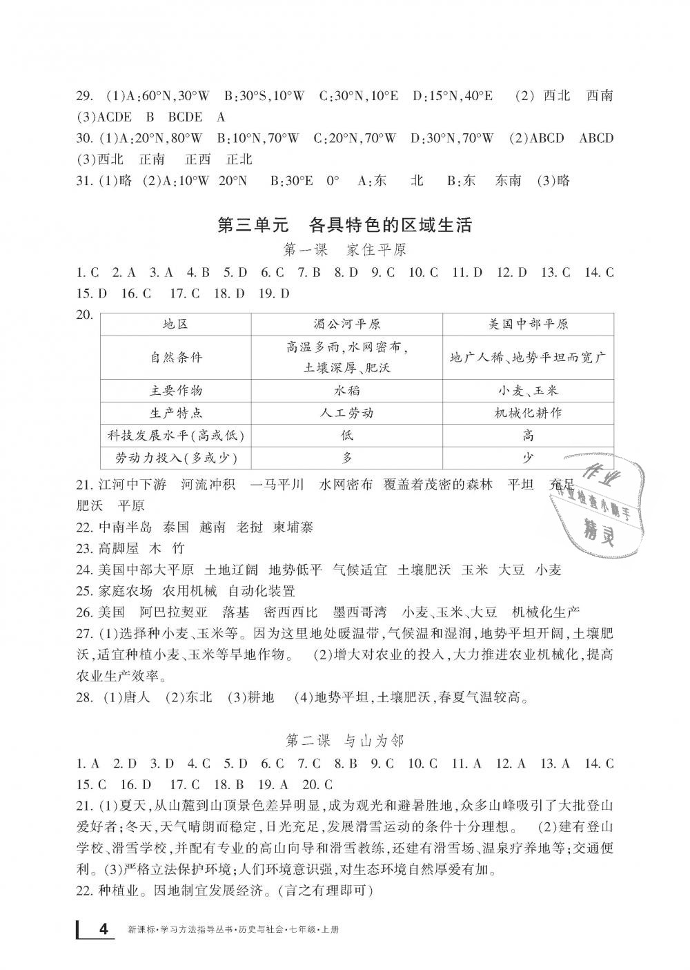 2018年新課標(biāo)學(xué)習(xí)方法指導(dǎo)叢書七年級歷史與社會上冊人教版 第4頁