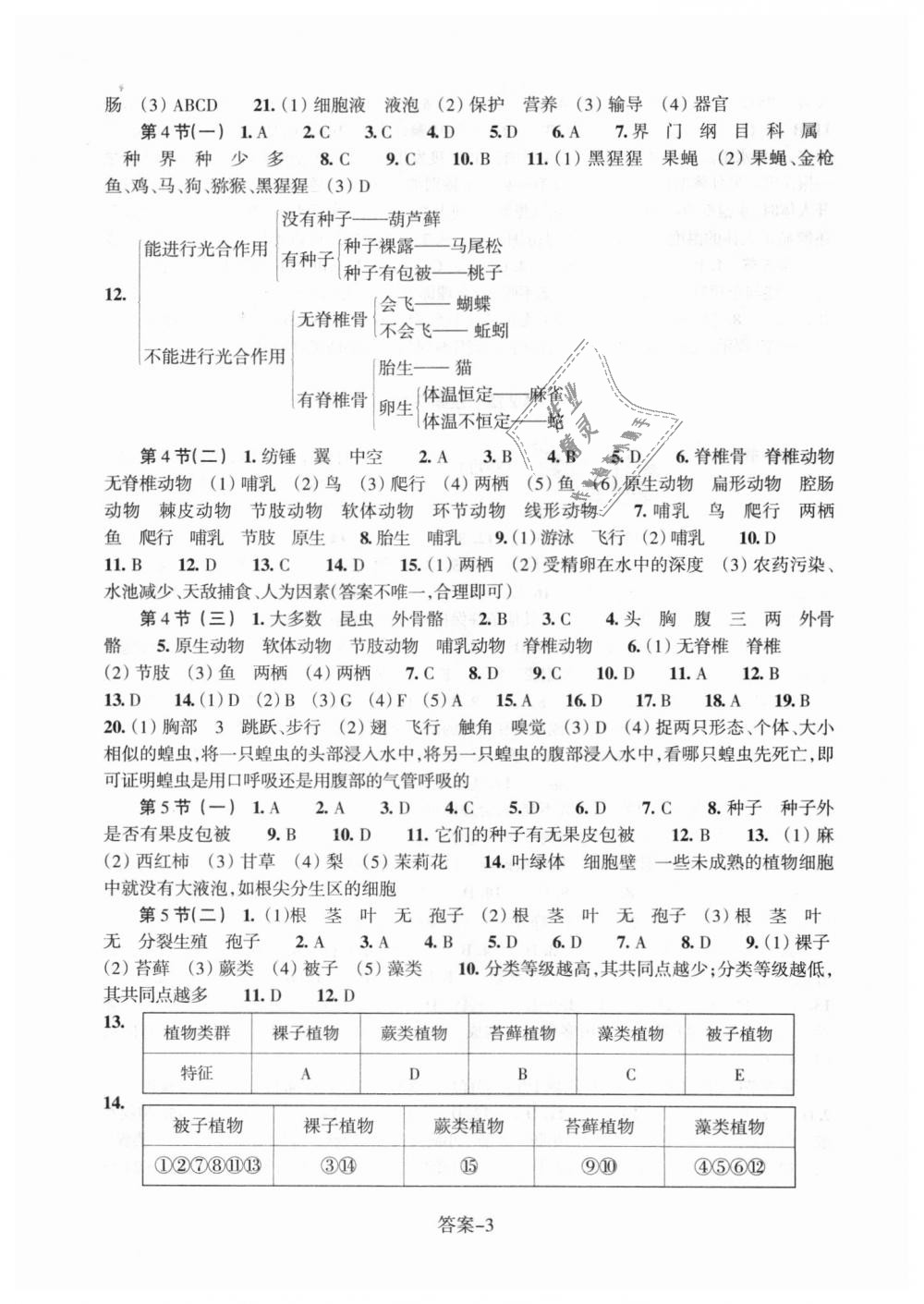 2018年每课一练七年级科学上册浙教版浙江少年儿童出版社 第3页