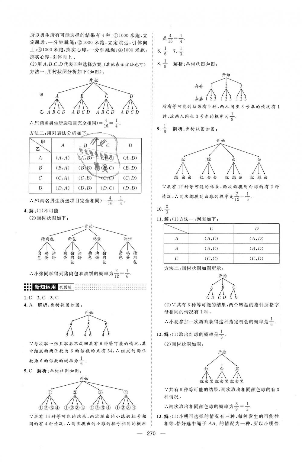 2018年練出好成績(jī)九年級(jí)數(shù)學(xué)全一冊(cè)青島版 第54頁