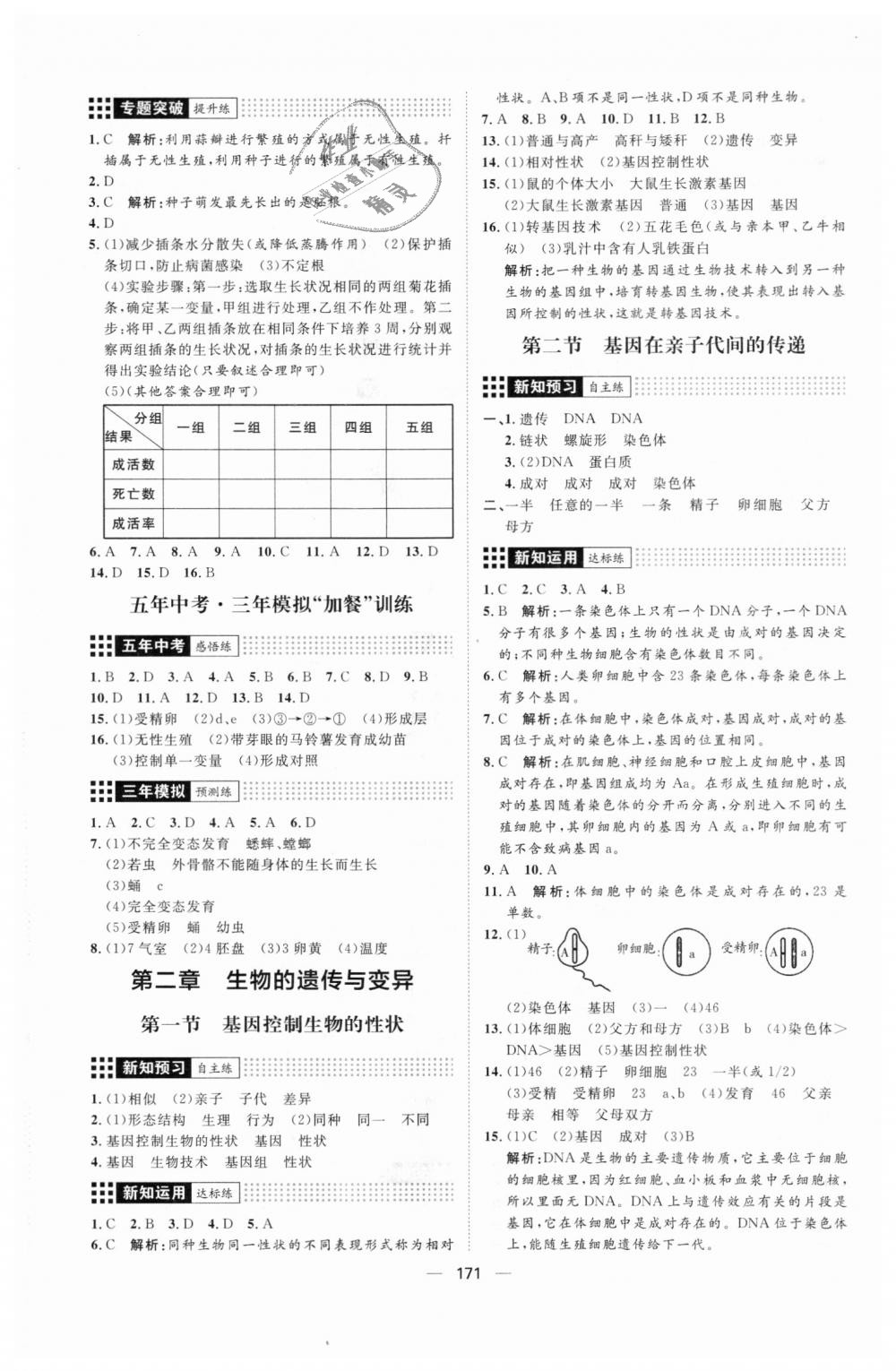 2018年練出好成績八年級生物上冊人教版 第15頁