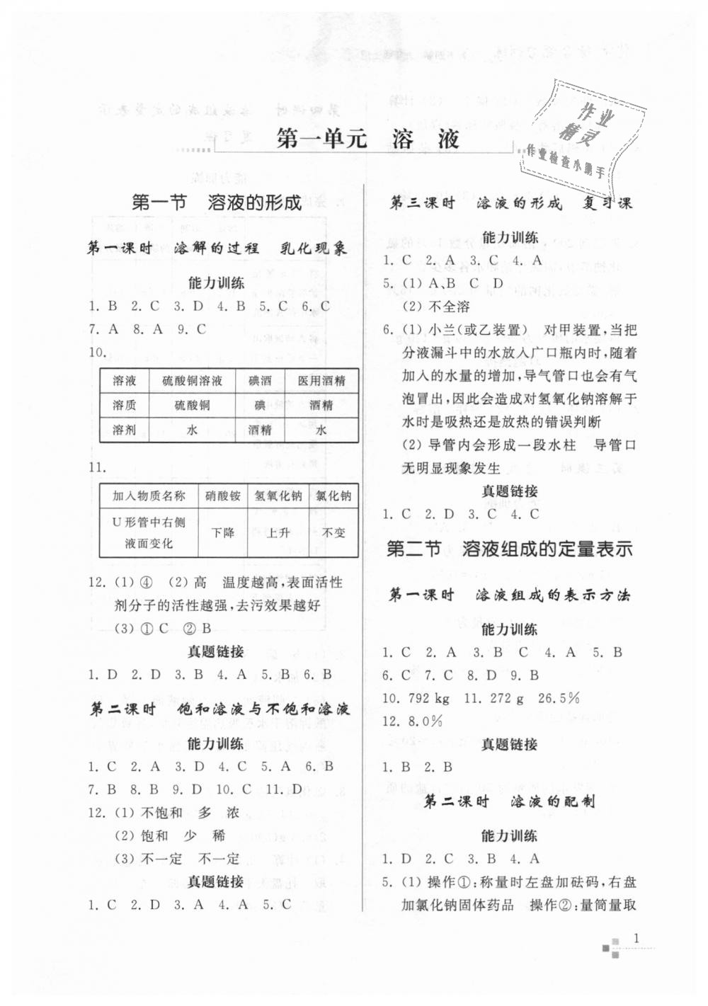 2018年綜合能力訓(xùn)練九年級(jí)化學(xué)上冊(cè)魯教版五四制 第1頁(yè)