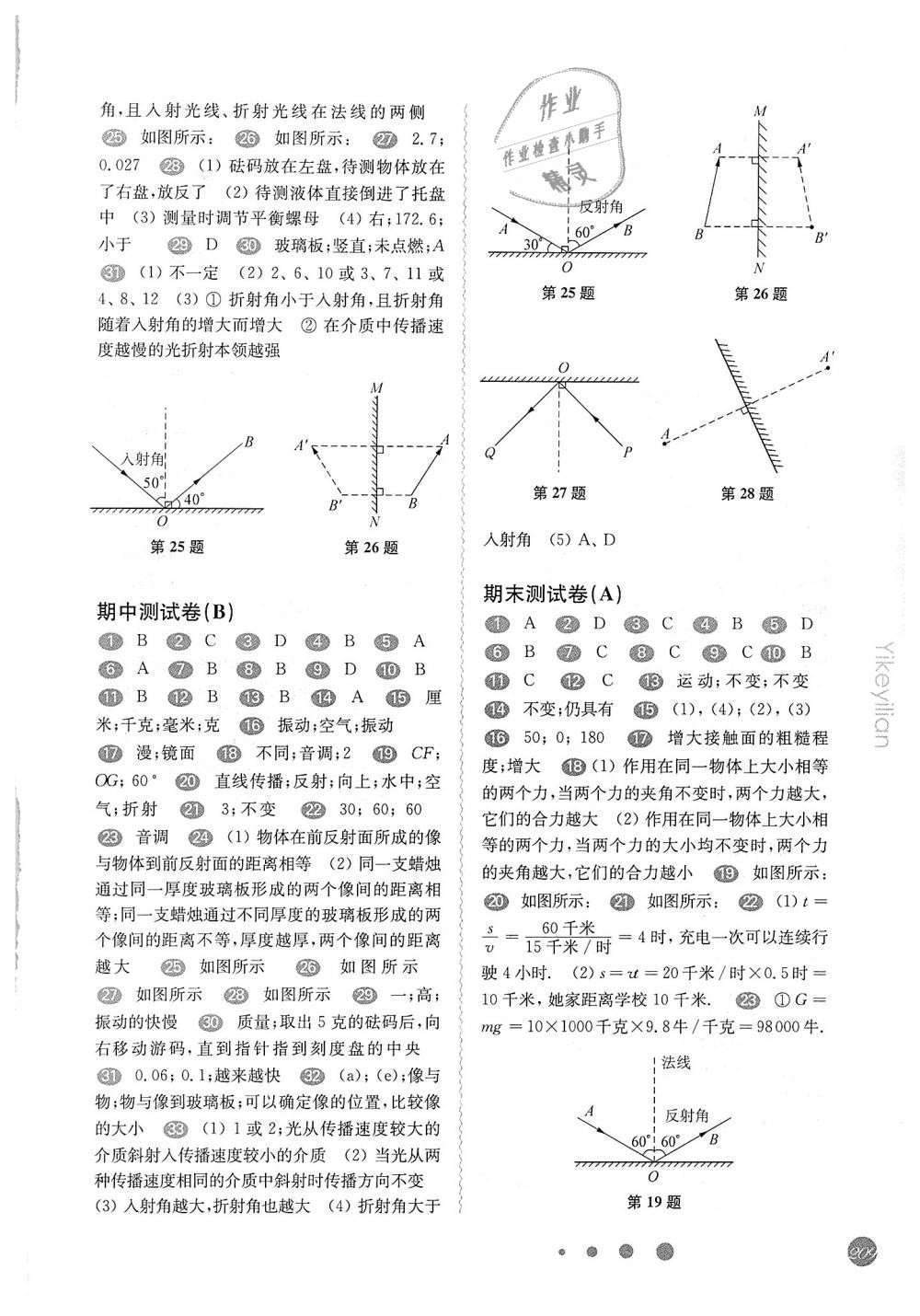 2018年華東師大版一課一練八年級物理第一學(xué)期 第15頁