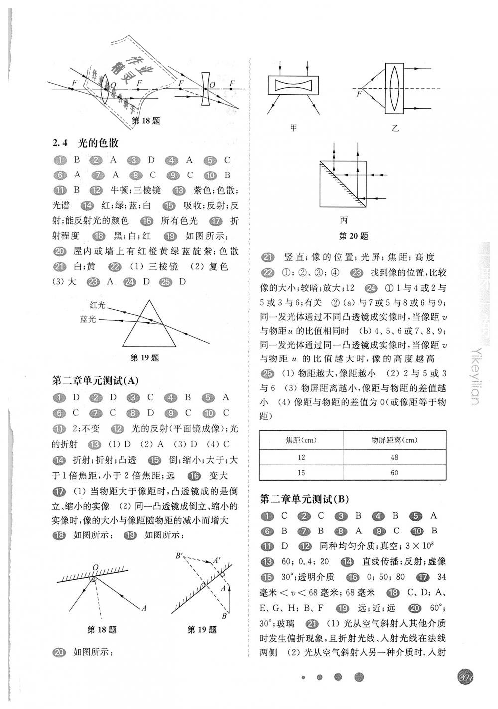 2018年華東師大版一課一練八年級(jí)物理第一學(xué)期 第7頁(yè)