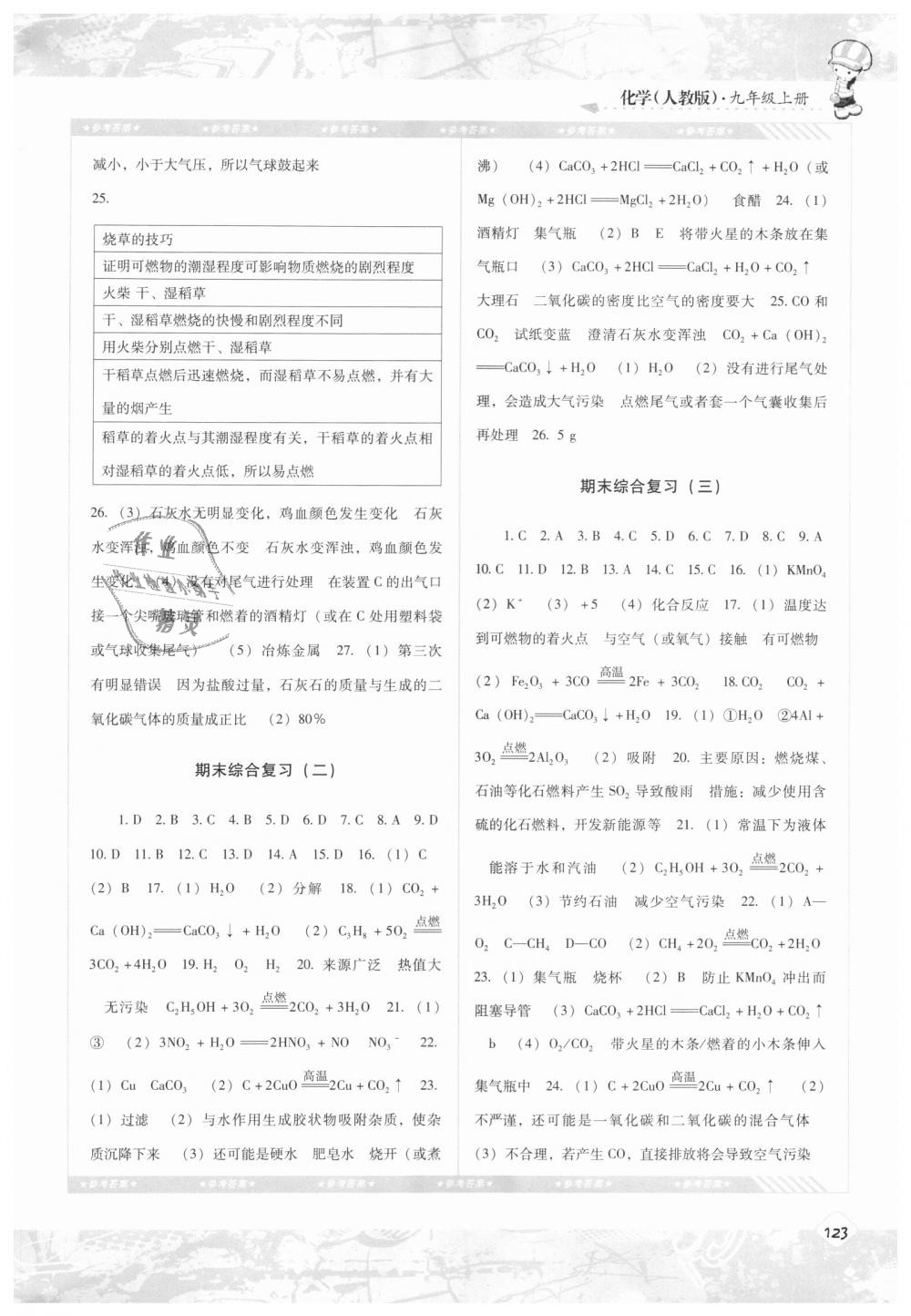 2018年課程基礎(chǔ)訓(xùn)練九年級化學(xué)上冊人教版湖南少年兒童出版社 第11頁