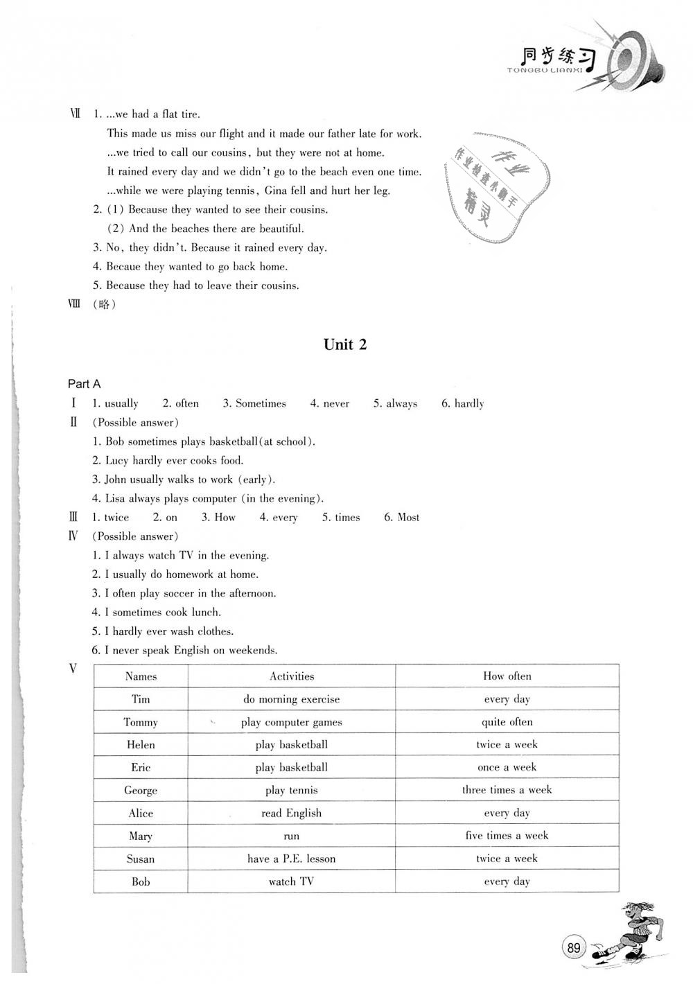 2018年同步練習(xí)八年級(jí)英語(yǔ)上冊(cè)人教版浙江教育出版社 第4頁(yè)