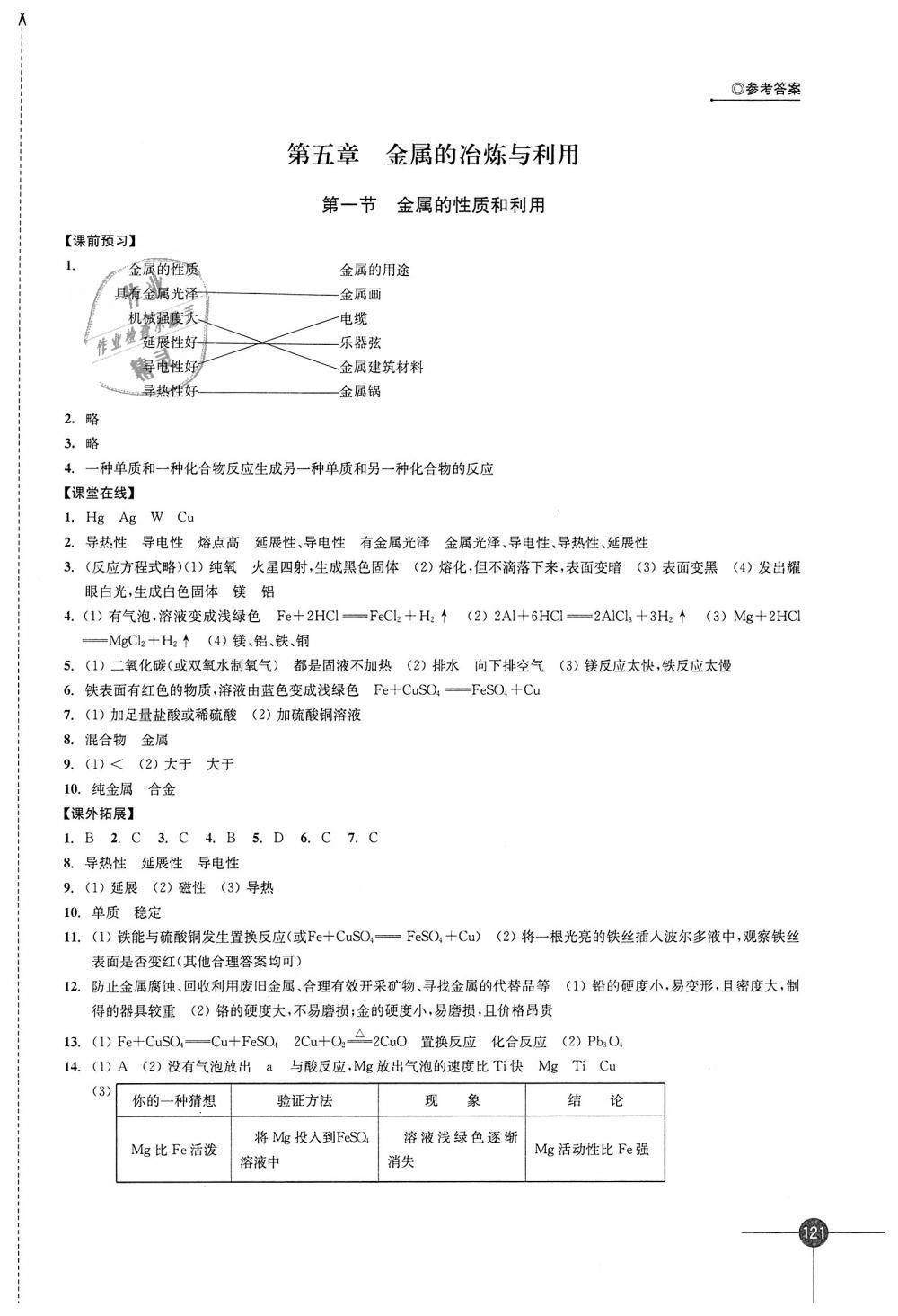 2018年同步練習(xí)九年級化學(xué)上冊滬教版江蘇鳳凰科學(xué)技術(shù)出版社 第13頁