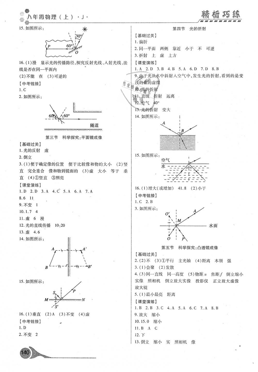 2018年精析巧練階段性驗(yàn)收與測試八年級(jí)物理上冊(cè) 第6頁