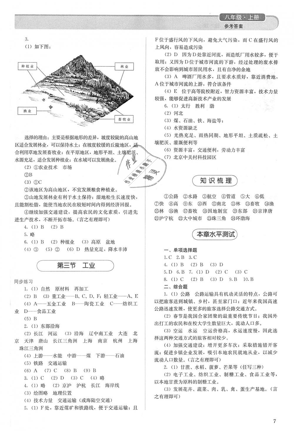 2018年人教金學(xué)典同步解析與測評八年級地理上冊人教版 第7頁