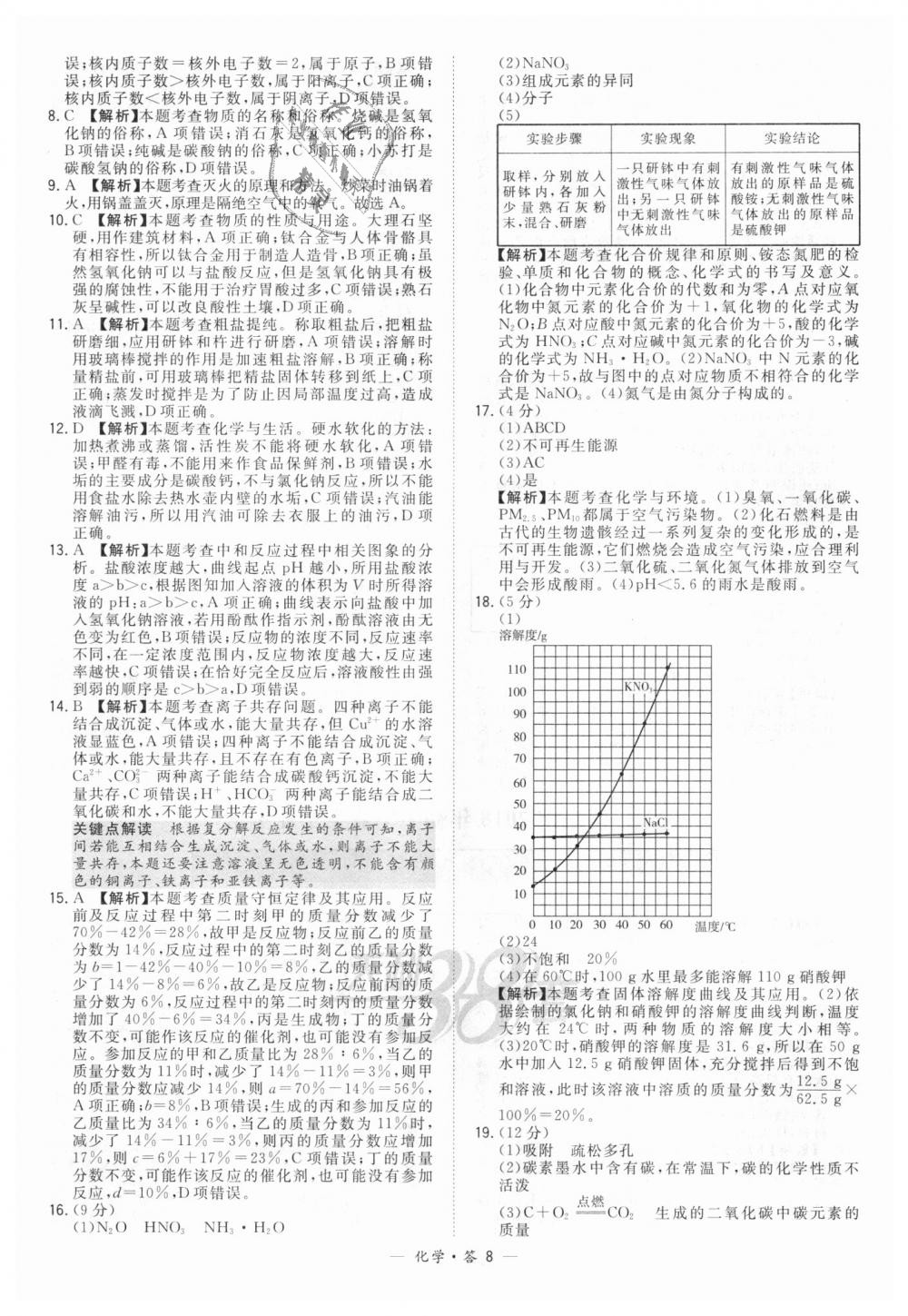 2018年天利38套新課標(biāo)全國中考試題精選化學(xué) 第8頁