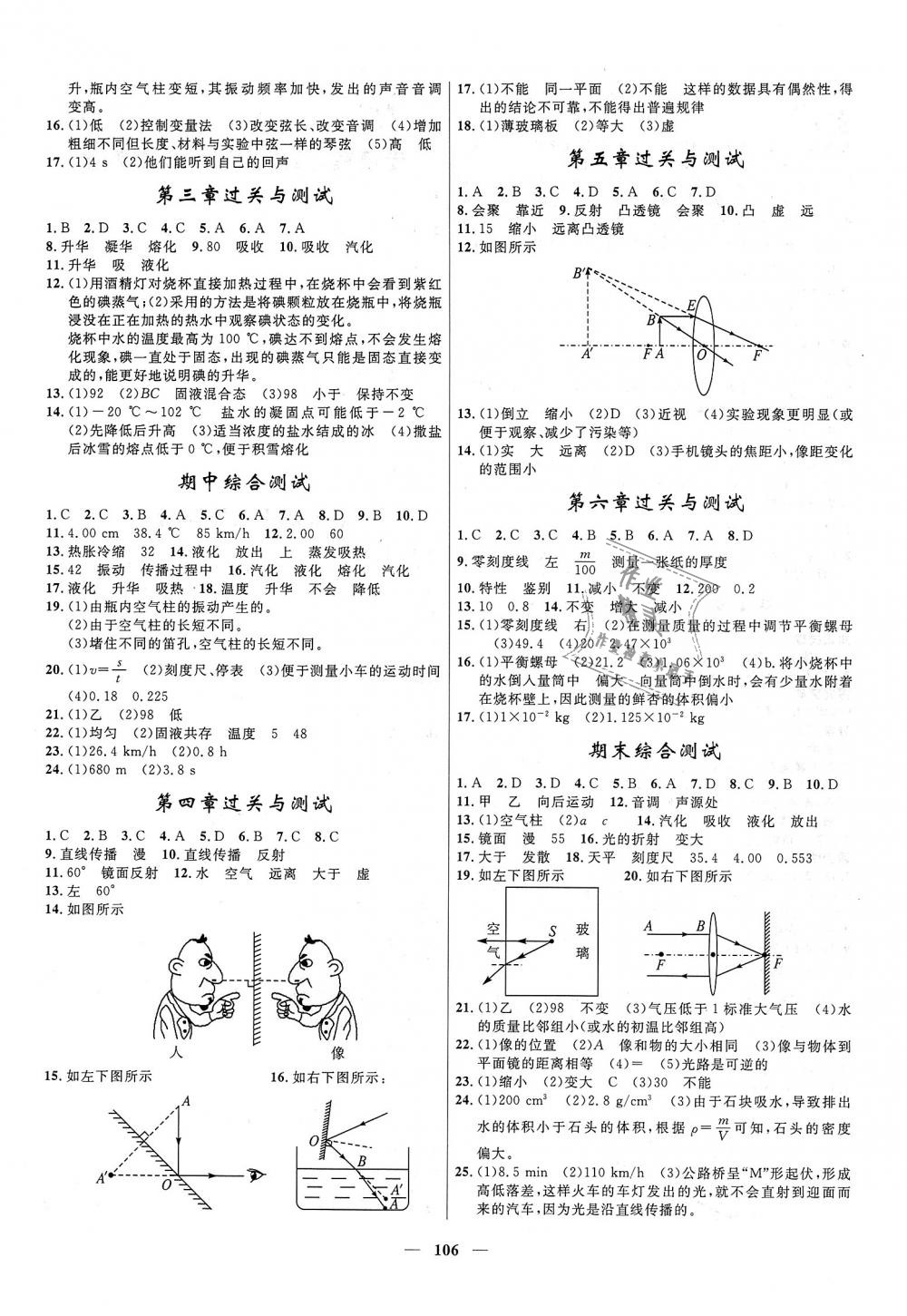 2018年奪冠百分百新導(dǎo)學(xué)課時練八年級物理上冊人教版 第12頁