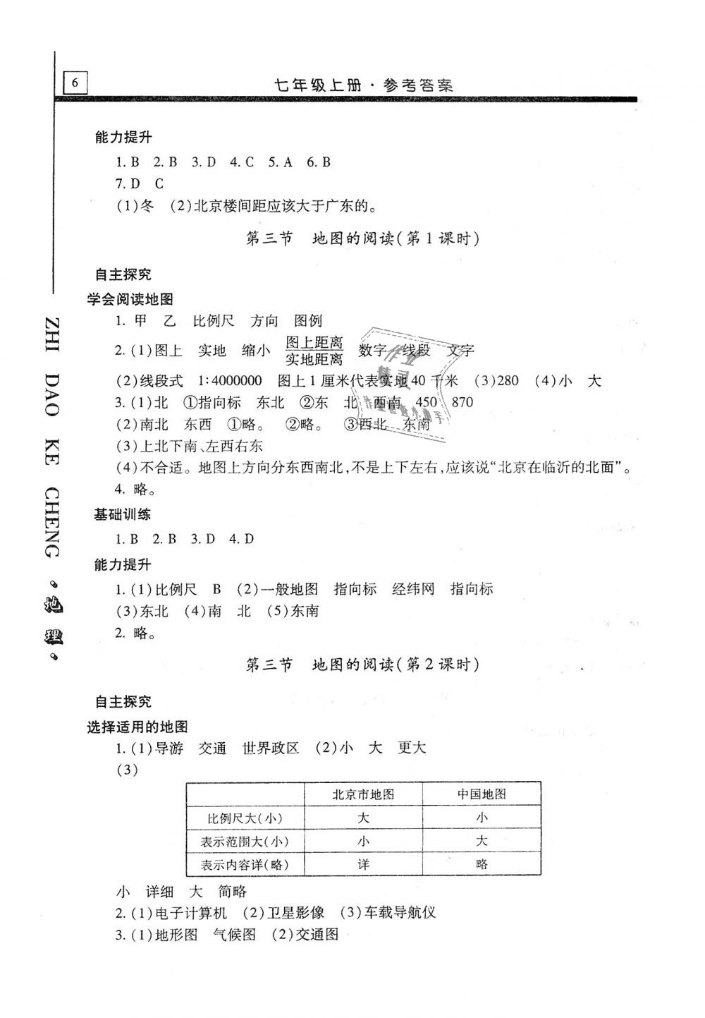 2018年自主學(xué)習(xí)指導(dǎo)課程七年級地理上冊人教版 第6頁