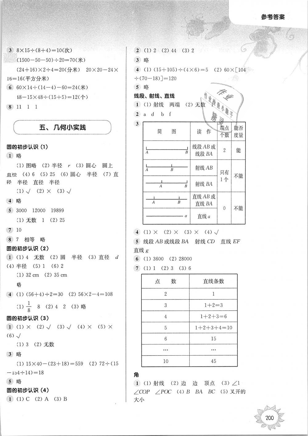 2018年第一作业四年级数学第一学期沪教版 第10页