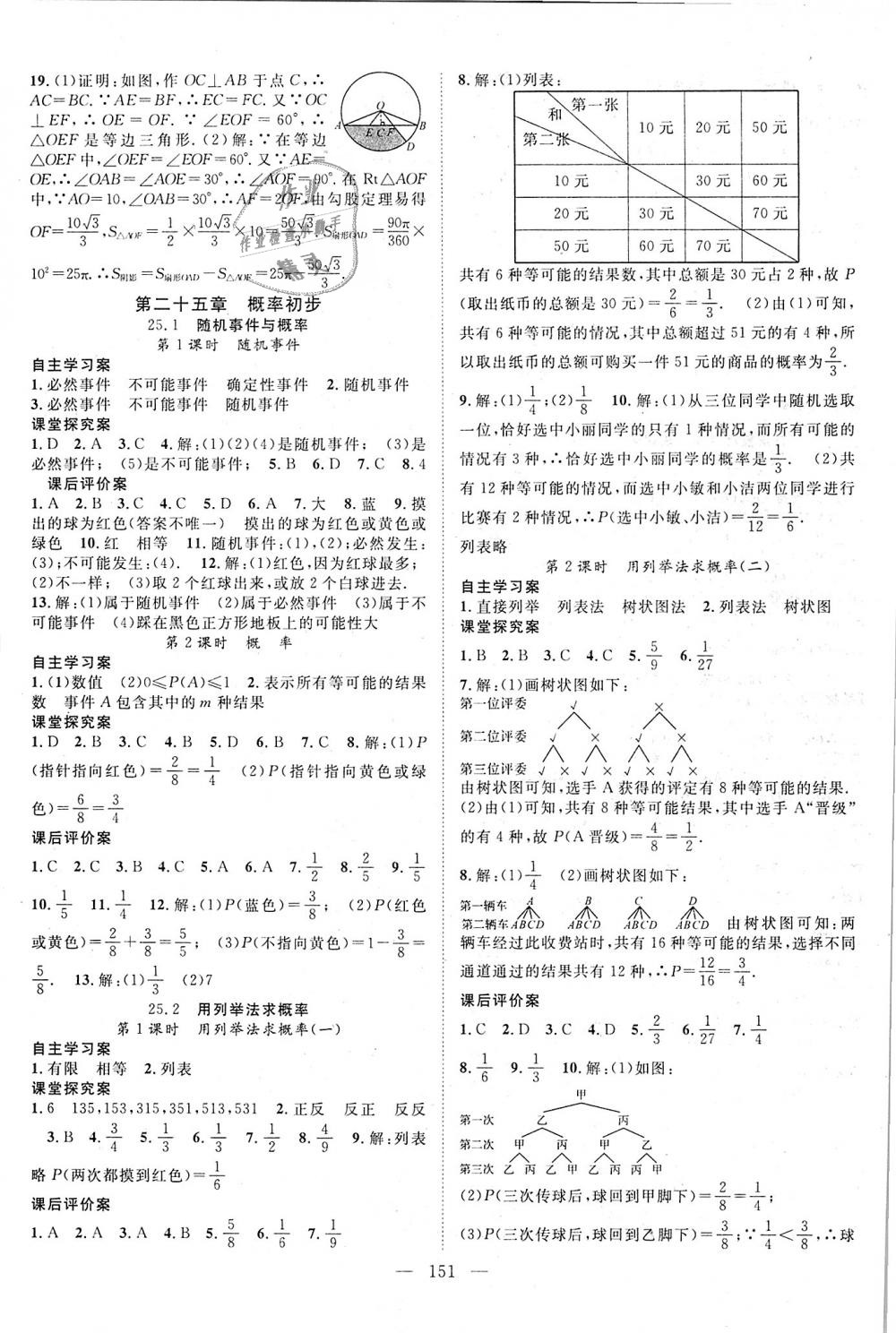 2018年優(yōu)質(zhì)課堂導(dǎo)學(xué)案九年級數(shù)學(xué)上冊人教版 第15頁