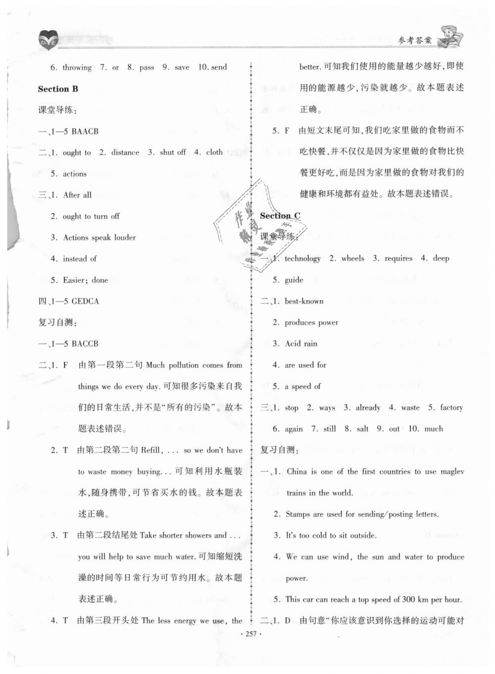 2018年仁爱英语同步学案九年级上下册合订本 第14页