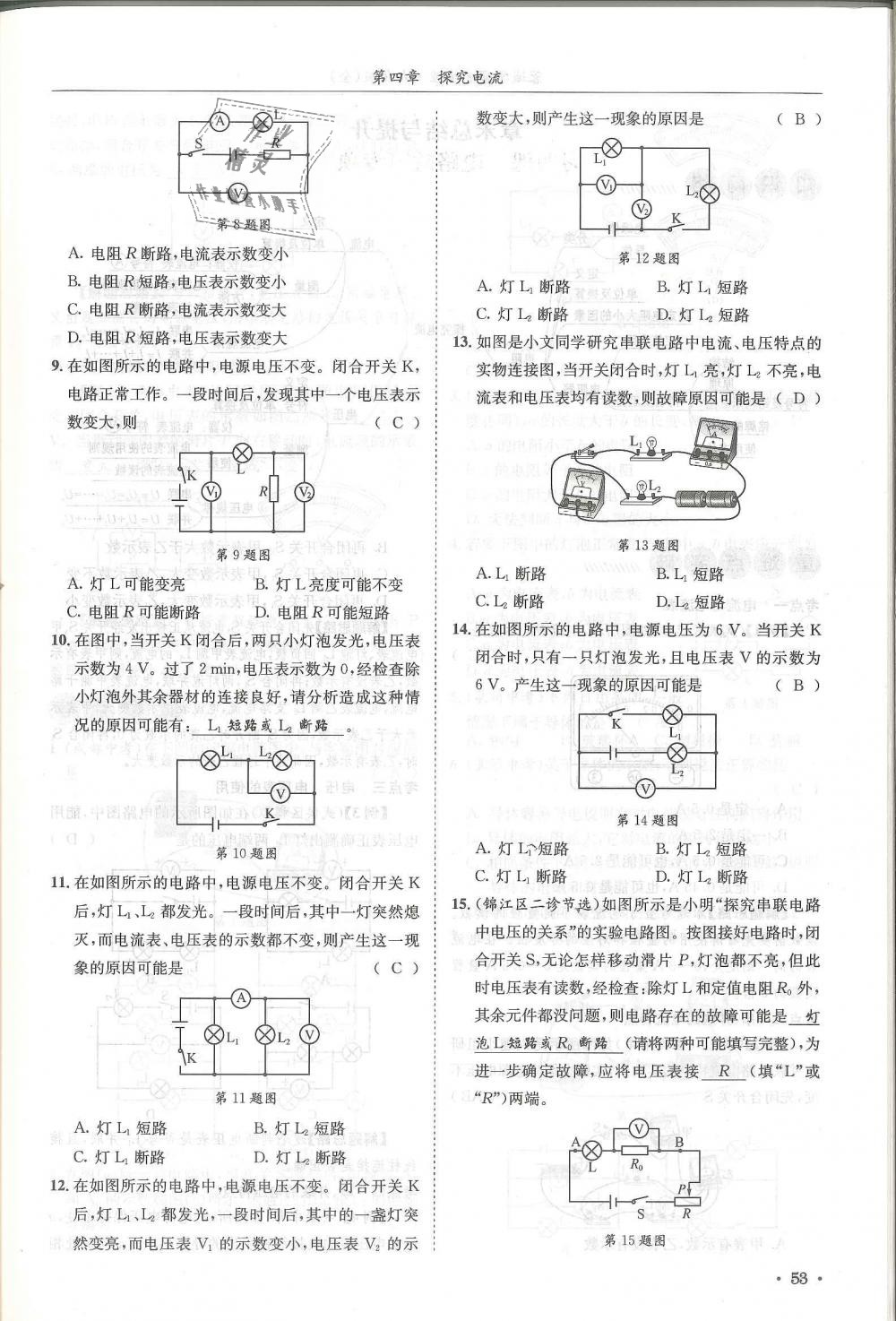 2018年蓉城學(xué)霸九年級物理全一冊教科版 第53頁