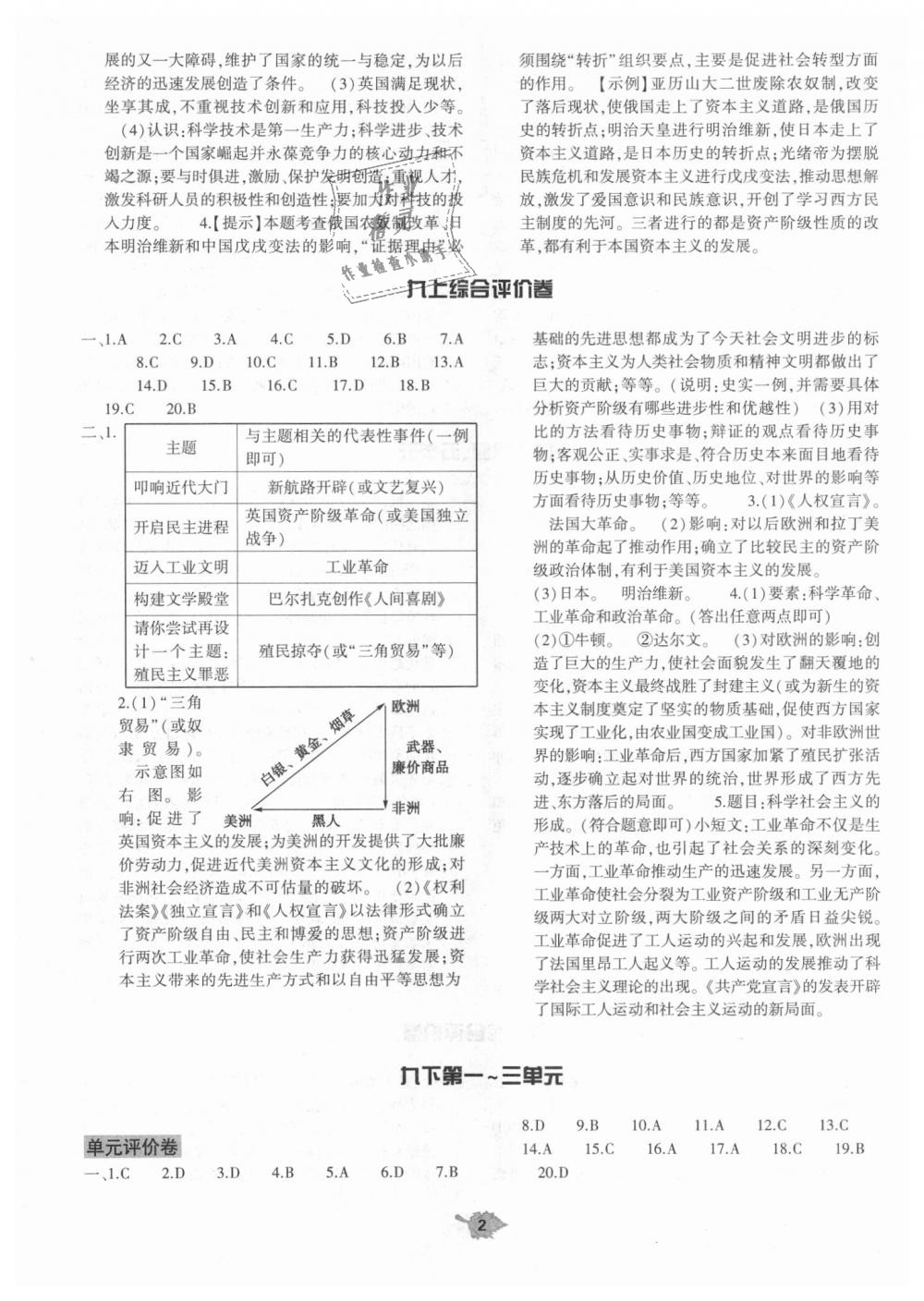 2018年基礎訓練九年級歷史全一冊北師大版大象出版社 第21頁