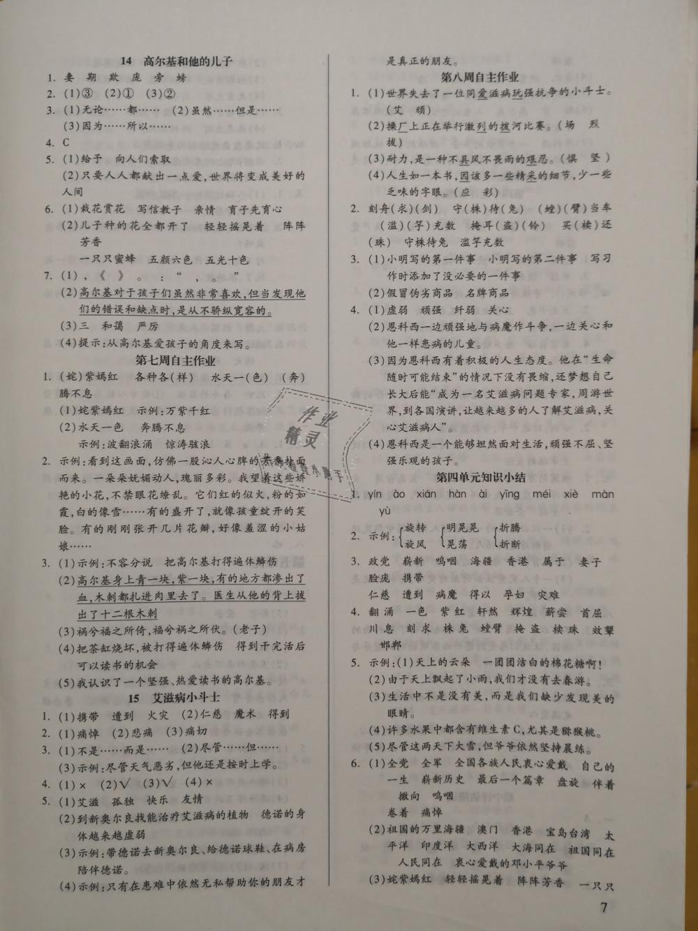 2018年新思維伴你學(xué)六年級(jí)語(yǔ)文上冊(cè)蘇教版 第7頁(yè)