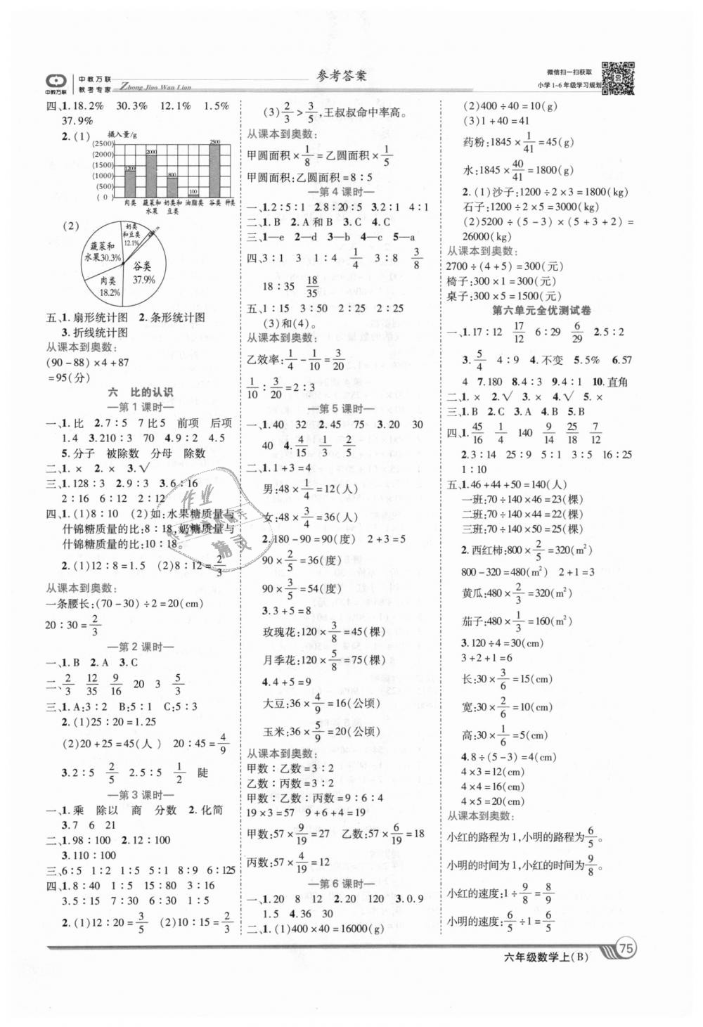 2018年全優(yōu)課堂考點(diǎn)集訓(xùn)與滿分備考六年級(jí)數(shù)學(xué)上冊(cè)北師大版 第5頁(yè)