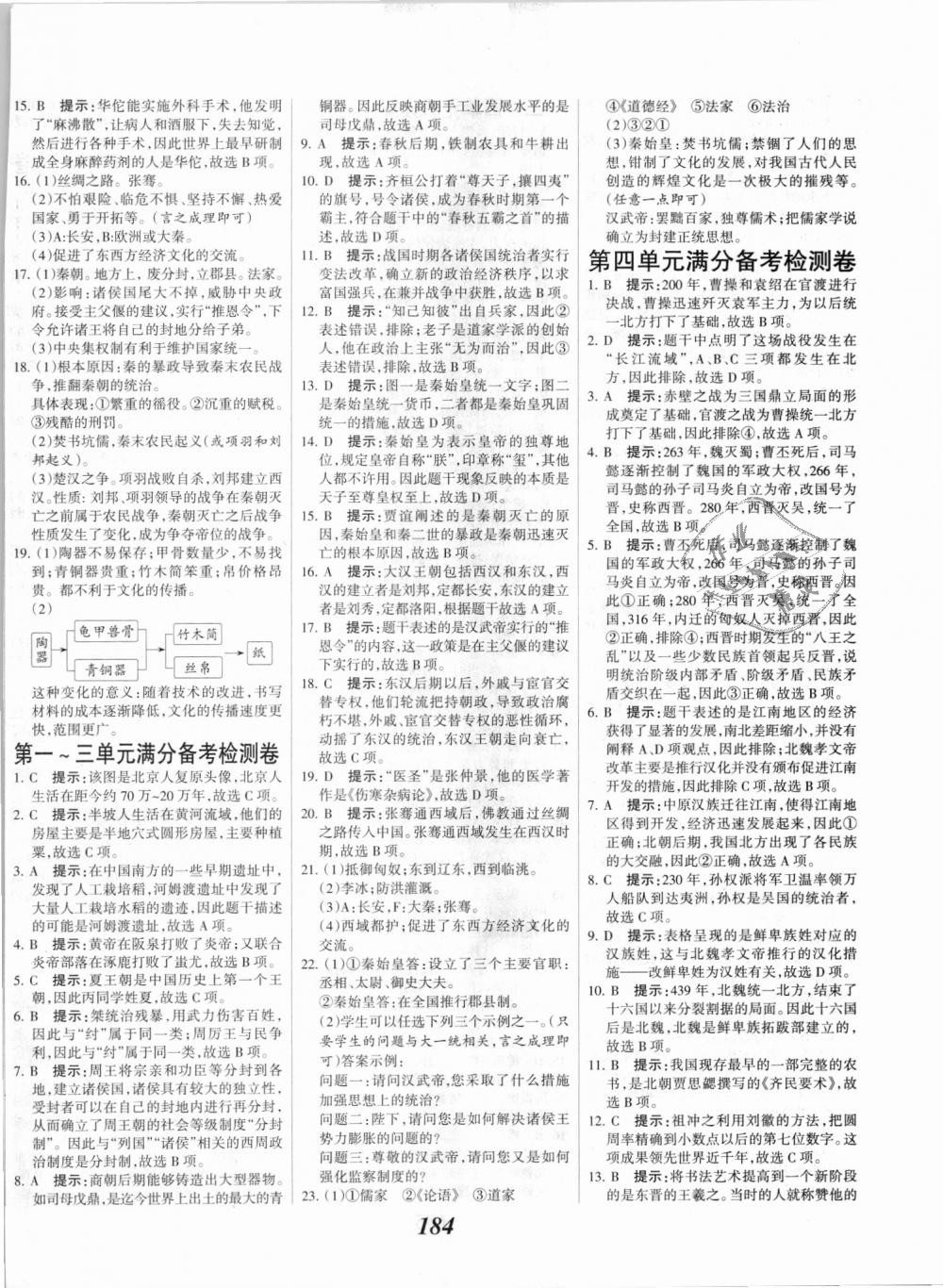 2018年全优课堂考点集训与满分备考七年级历史上册人教版 第22页