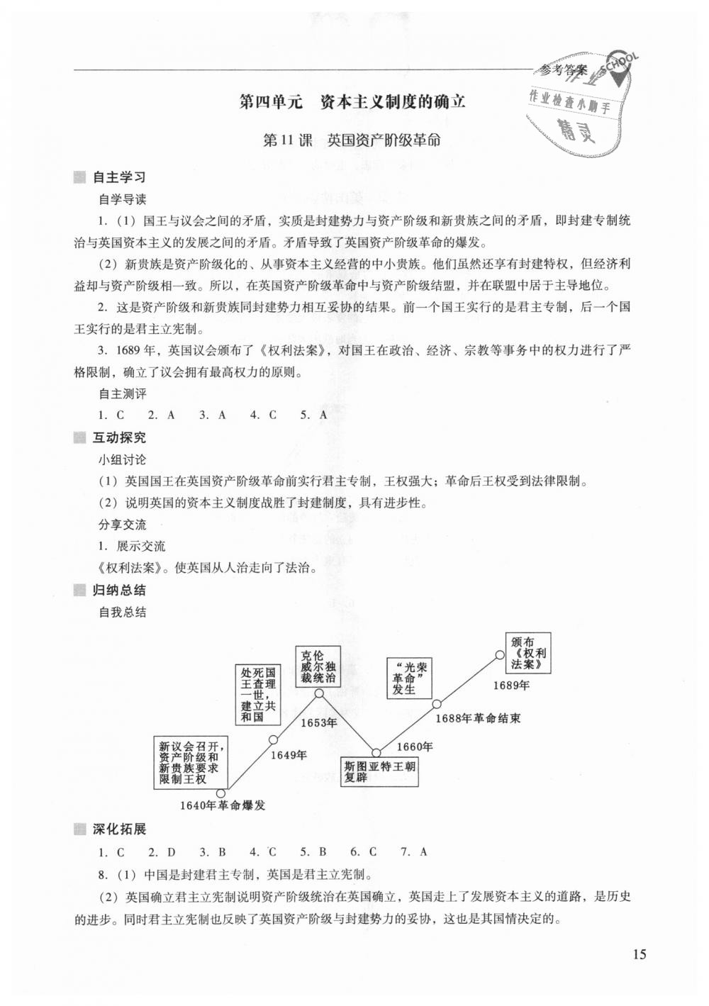 2018年新課程問題解決導(dǎo)學(xué)方案九年級(jí)世界歷史上冊(cè)北師大版 第15頁(yè)