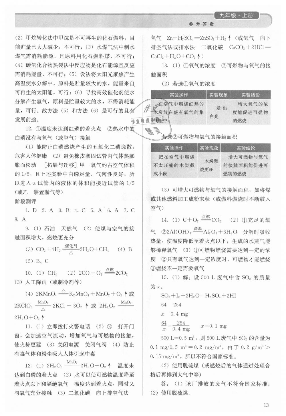 2018年人教金學典同步解析與測評九年級化學上冊人教版 第13頁