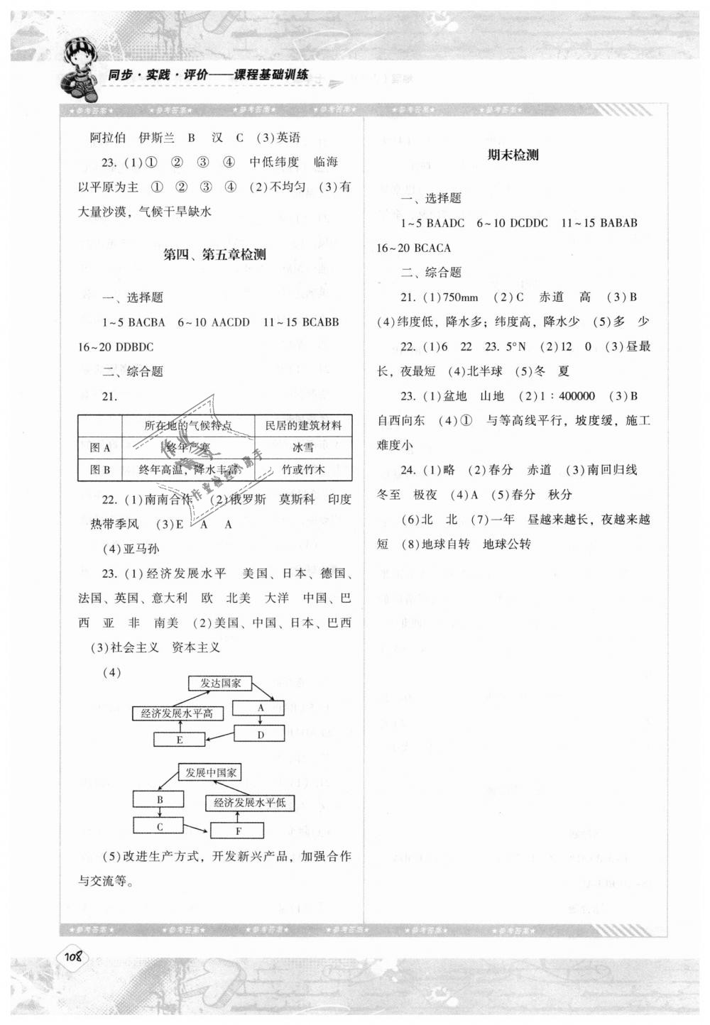 2018年課程基礎訓練七年級地理上冊人教版湖南少年兒童出版社 第10頁