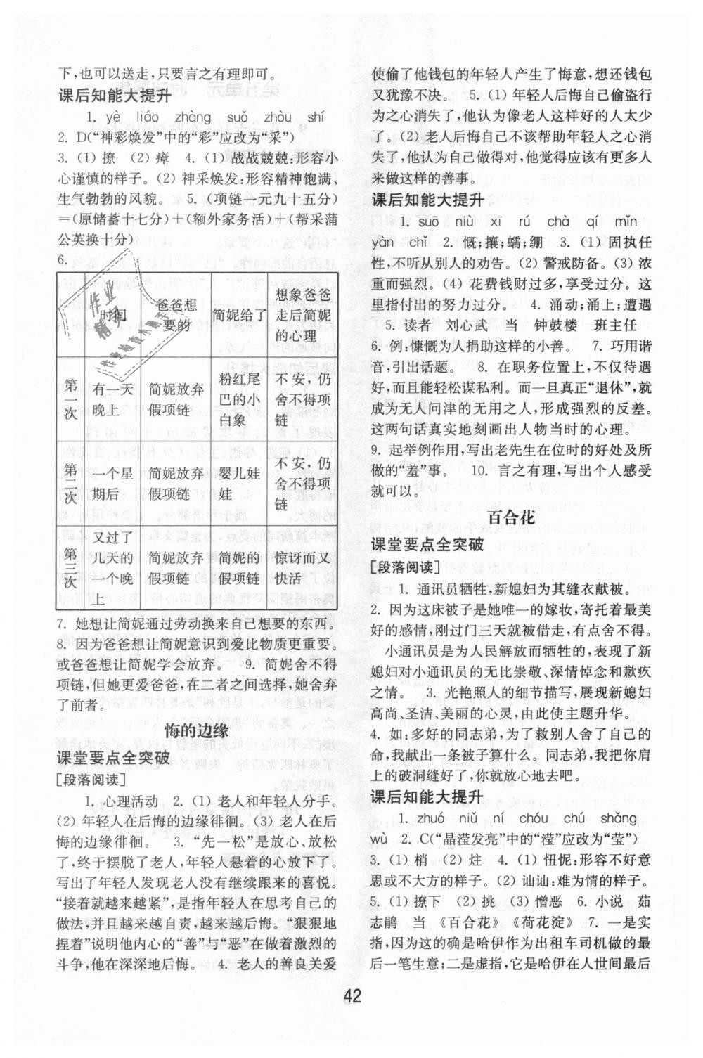 2018年初中基础训练九年级语文上册北师大版山东教育出版社 第10页