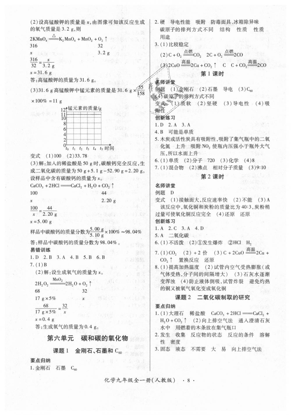 2018年一課一練創(chuàng)新練習九年級化學全一冊人教版 第8頁