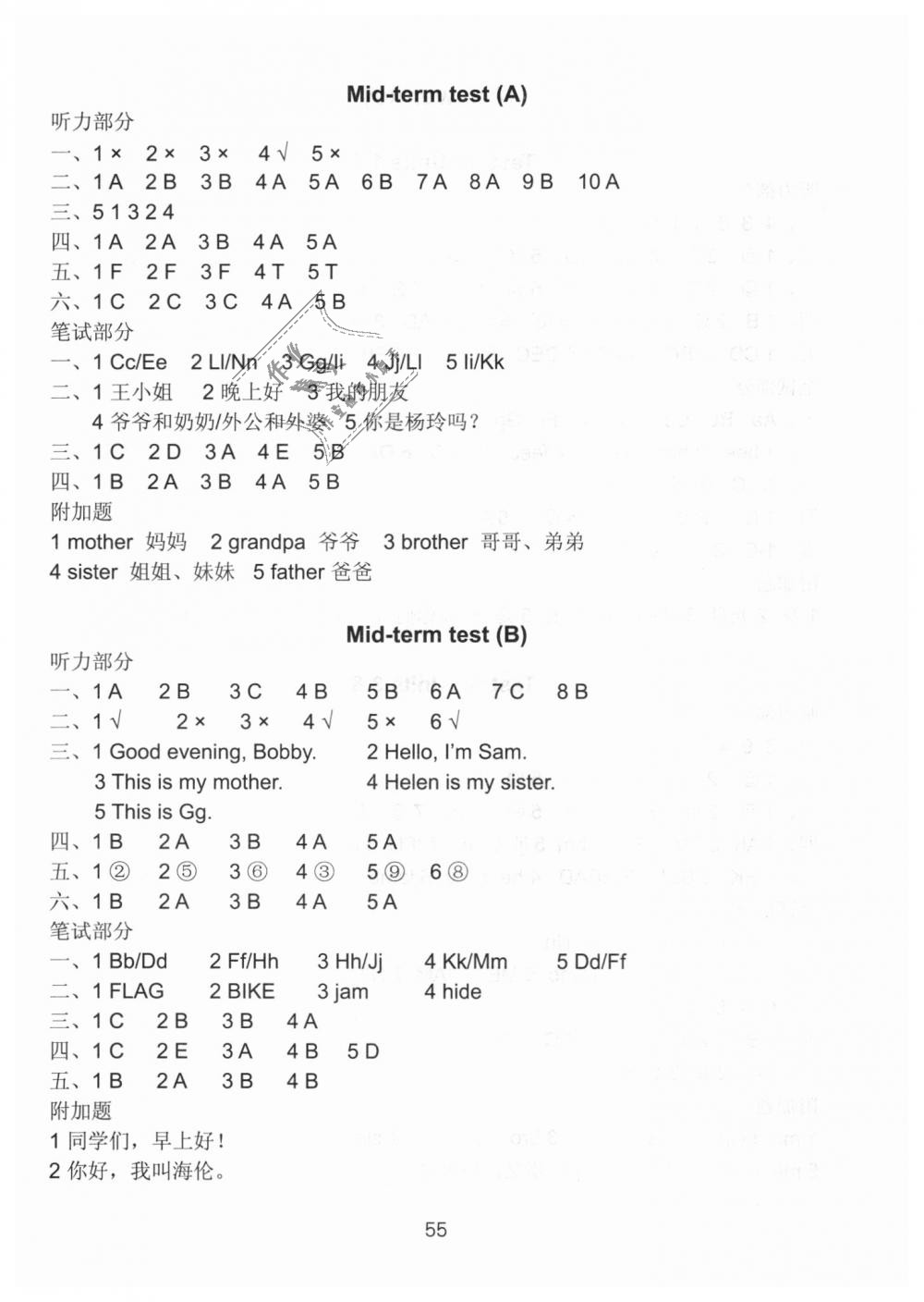 2018年課課練小學(xué)英語(yǔ)活頁(yè)卷三年級(jí)上冊(cè)譯林版 第2頁(yè)