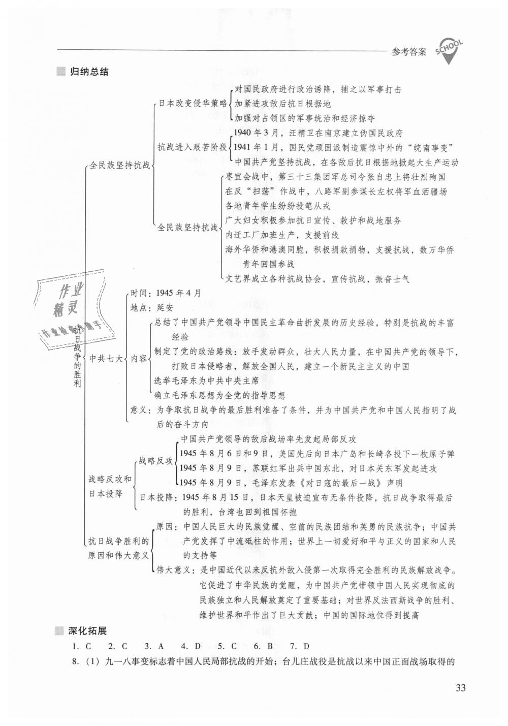 2018年新課程問題解決導學方案八年級中國歷史上冊人教版 第33頁