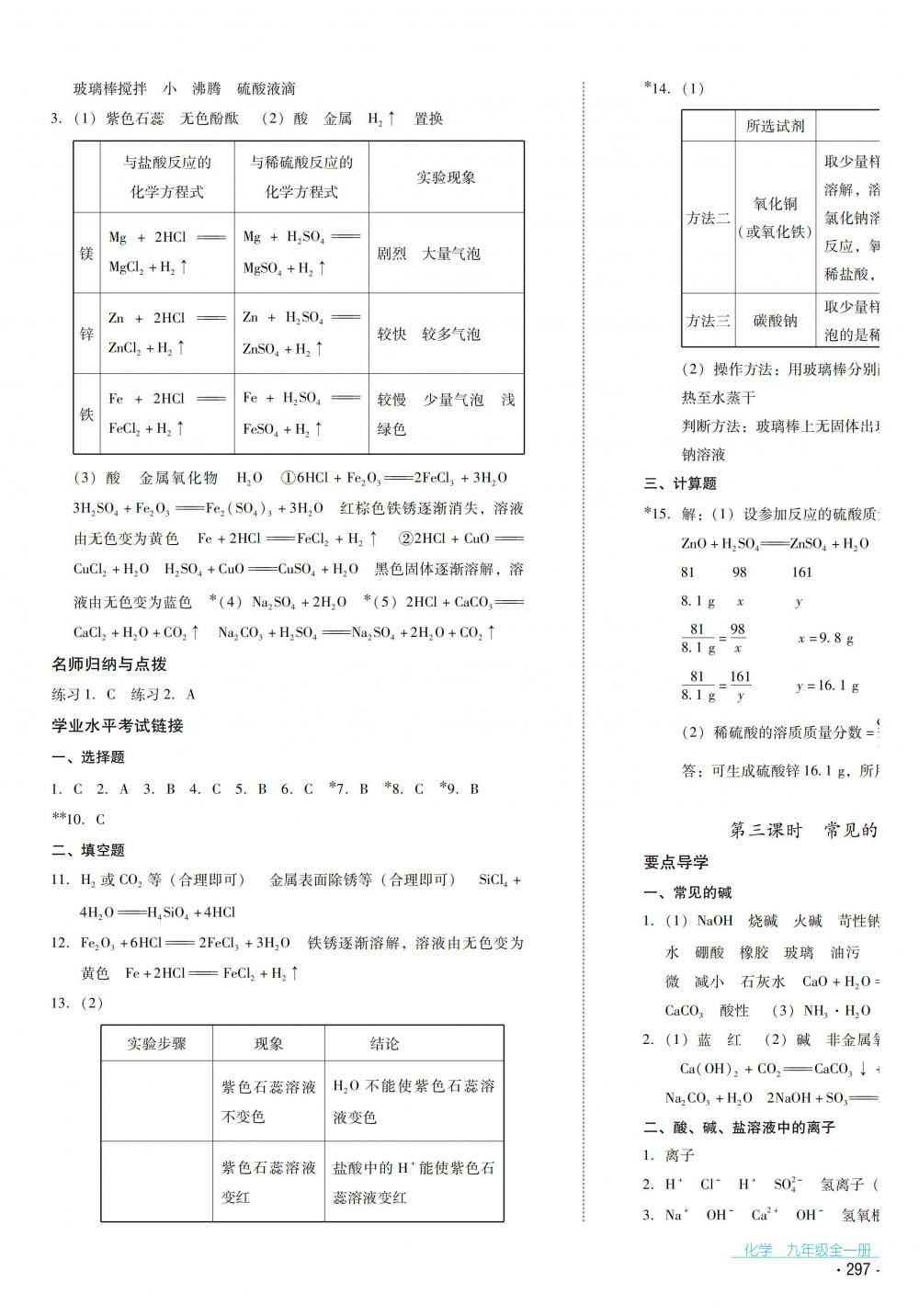 2018秋云南省標(biāo)準(zhǔn)教輔優(yōu)佳學(xué)案化學(xué)九年級全一冊人教版 第29頁