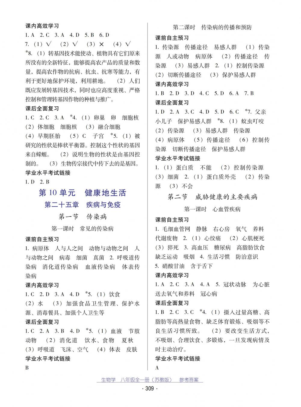 2018秋云南省標(biāo)準(zhǔn)教輔優(yōu)佳學(xué)案生物學(xué)八年級(jí)全一冊(cè)蘇教版 第13頁(yè)