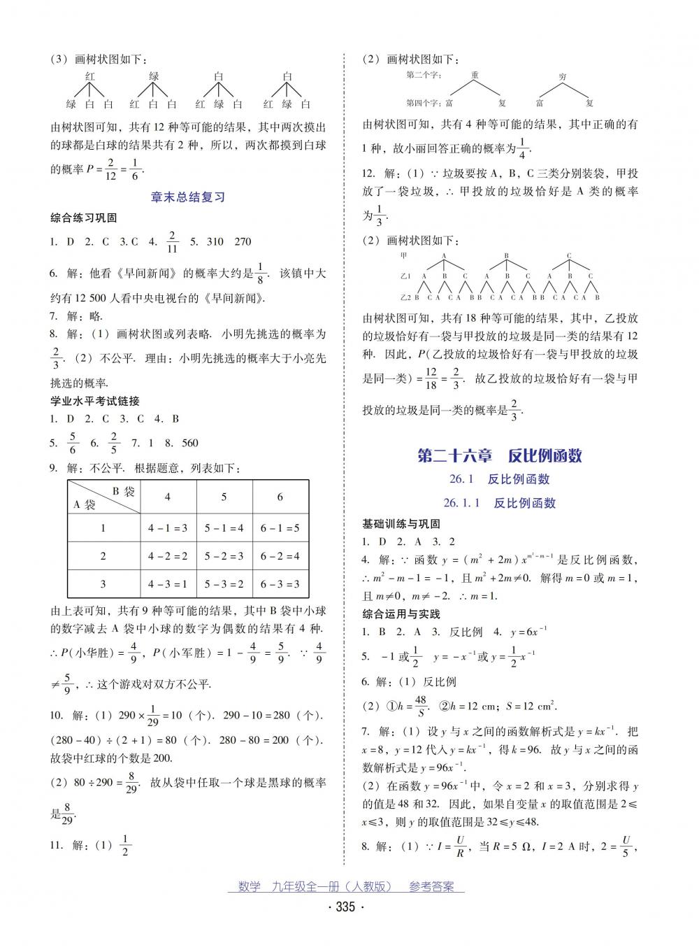 2018秋云南省標(biāo)準(zhǔn)教輔優(yōu)佳學(xué)案數(shù)學(xué)九年級全一冊人教版 第19頁