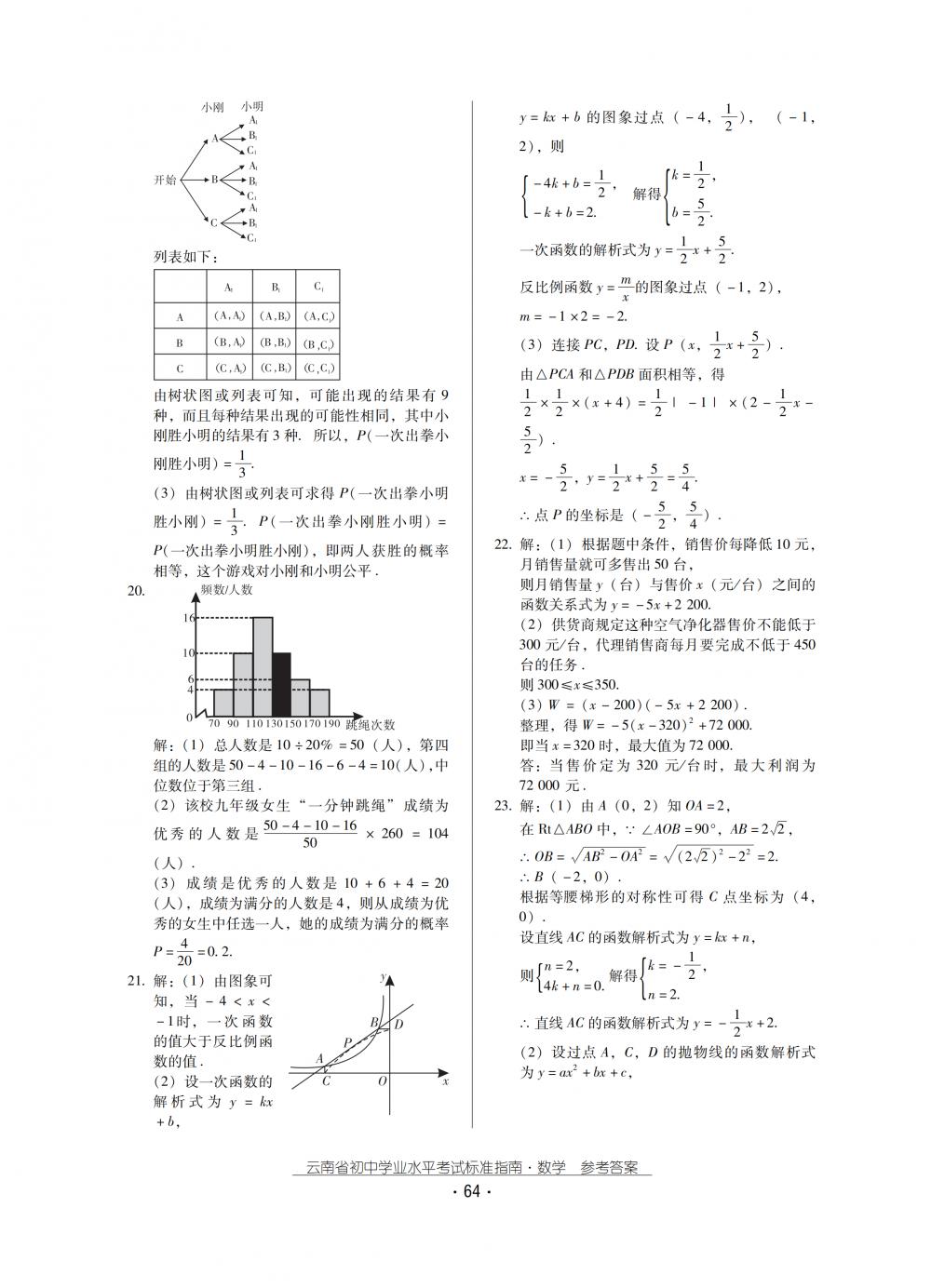 2018秋云南初中學(xué)業(yè)水平考試數(shù)學(xué)總復(fù)習(xí) 第64頁(yè)
