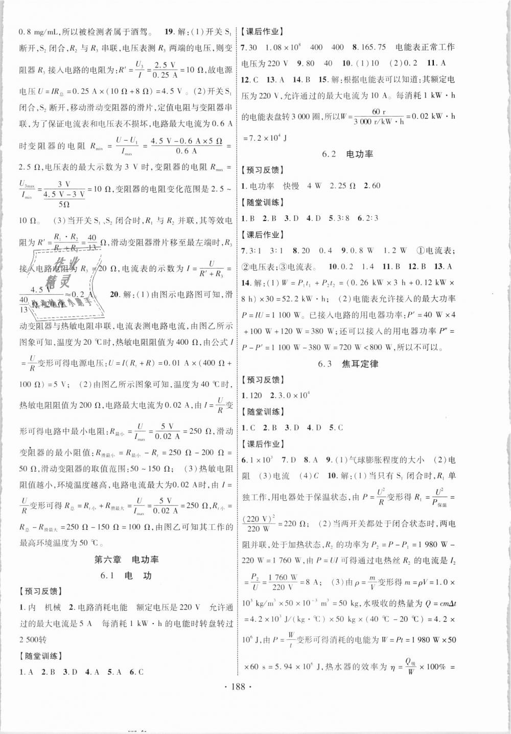 2018年课时掌控九年级物理全一册教科版 第8页