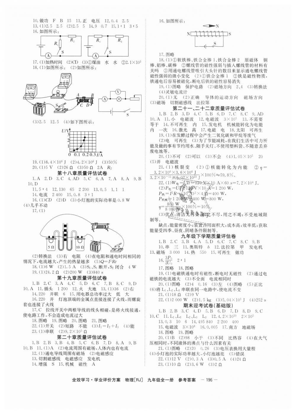 2018年全效學習學業(yè)評價方案九年級物理全一冊人教版 第8頁