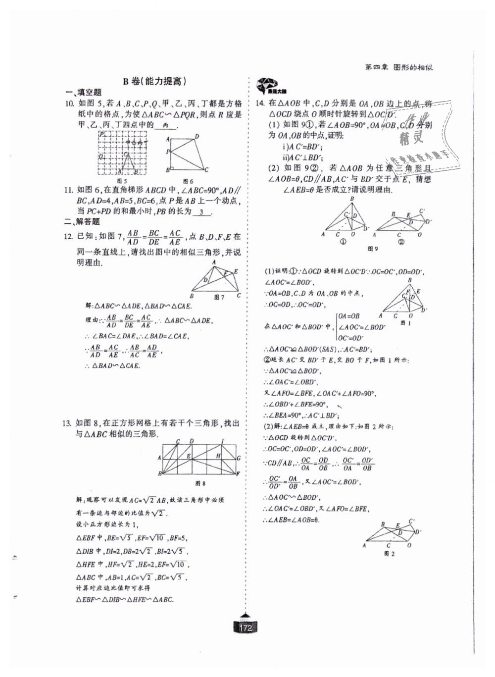 2018年蓉城課堂給力A加九年級數(shù)學全一冊北師大版 第173頁