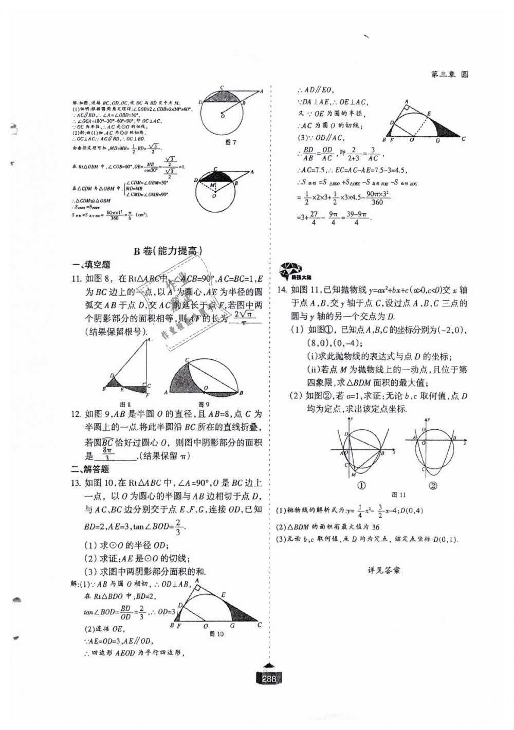 2018年蓉城课堂给力A加九年级数学全一册北师大版 第289页