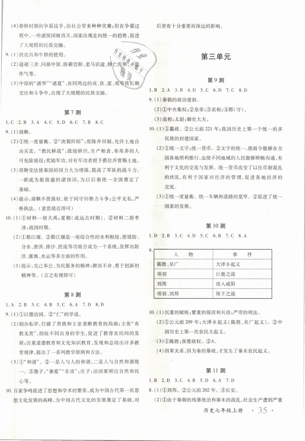 2018年優(yōu)學(xué)1+1評價(jià)與測試七年級歷史上冊 第6頁