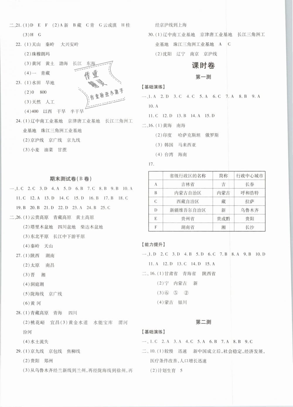 2018年優(yōu)學1+1評價與測試八年級地理上冊 第4頁