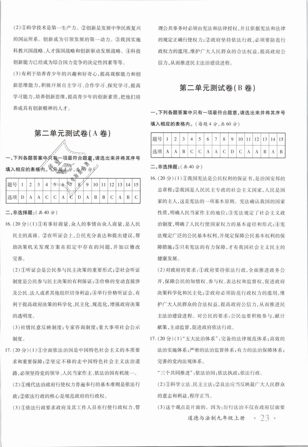 2018年優(yōu)學(xué)1+1評(píng)價(jià)與測試九年級(jí)道德與法治上冊 第2頁