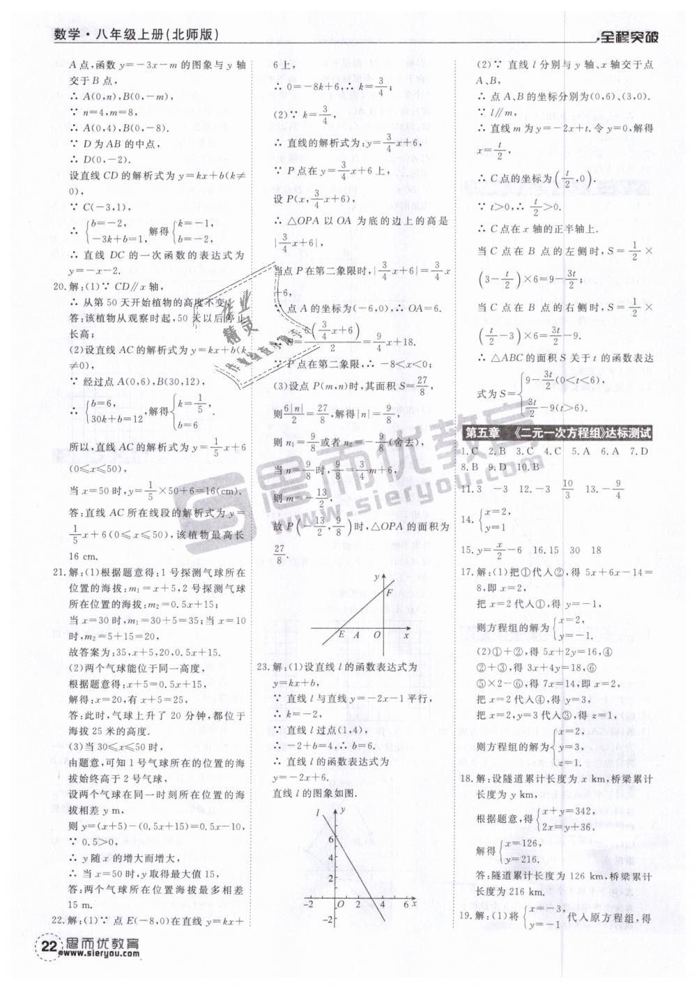 2018年全程突破八年級(jí)數(shù)學(xué)上冊(cè)北師大版 第22頁(yè)